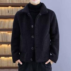 Plus Size <b>Men's</b> <b>Jackets</b> Leather Coats <b>Men</b> <b>Jacket</b> Fashion <b>Sherpa</b> Fleece Reversible <b>Jacket</b> for <b>Men</b> - Product Image 2