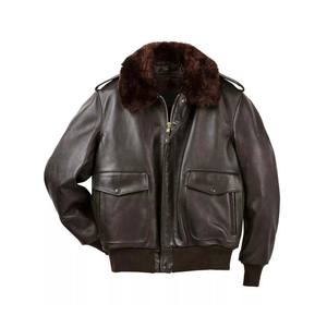 Veste en cuir pour homme style motard wax uni vintage hiver Offre Spéciale d'échauffement adulte 2026 - Product Image 5