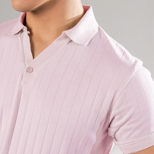 OEM Golf d'été pour polos pour hommes boutonné en tricot gaufré affaires décontracté à manches courtes en gros mode imprimé chemise de sport - Product Image 2