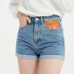 Vêtements en gros, shorts pour femmes les plus vendus, respirants, en provenance du Pakistan, conception personnalisée OEM, jeans, shorts d'été - Product Image 4