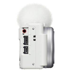 Appareil photo numérique compact ZV-1F pour le vlogging 4K 10x 1080p 64 Go Mémoire Extreme Étui noir Poignée noire Logiciel de montage 20 pièces Blanc Noir - Product Image 3