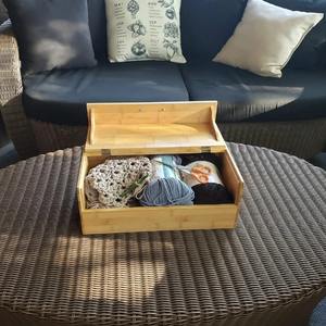 Caja de almacenamiento de madera de bambú natural Caja de bambú hecha a mano Decoración de mesa natural ecológica para el hogar Venta al por mayor de Vietnam - Product Image 4