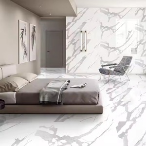 Bianco Staturio Venato Carreaux émaillés en porcelaine Indian High Glossy 800x1600mm Intérieur Extérieur Premium - Product Image 1