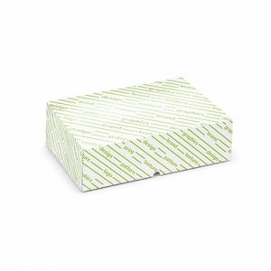 Boîte rectangulaire personnalisée JEFF Mod 18x26x8 cm - Matériel recyclé, couvercle et base gaufrés pour l'emballage alimentaire - Product Image 1
