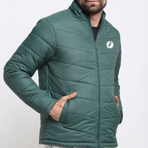 2024 nueva moda Color sólido chaqueta de burbujas para hombre ropa de calle de invierno con cuello levantado estilo de calle a prueba de viento - Product Image 2
