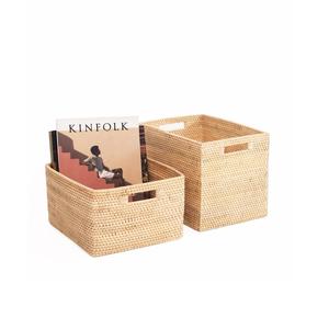 Mayorista de cesta de ratán Diseño personalizado Venta al por mayor Nueva cesta Clásica elegante Nuevo diseñador Cesta de ratán - Product Image 1