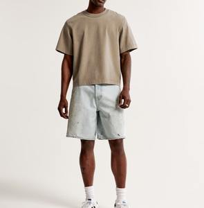 2025 T-Shirt pour hommes surdimensionné à la mode avec manches longues High Street Fashion Style personnalisé OEM Service tissu tricoté - Product Image 6