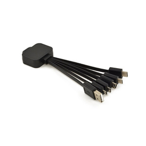 ทั้งหมดในหนึ่งไฟขึ้นโลโก้ชาร์จเร็วที่ชาร์จหลาย6ใน1สายมินิสายพวงกุญแจ USB - Product Image 5