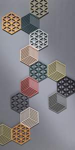 Sous-verre personnalisé en pierre carrée Mdf avec panneau dur de sublimation 3.75 écologique moderne avec sous-verre arrière en liège - Product Image 2