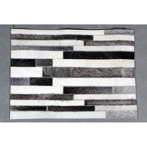 Tapis en cuir imprimé moderne fait main pour salon et chambre à coucher - Product Image 6