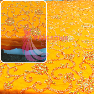 Tela de encaje de algodón bordada, accesorios de ropa de colores, calado - Product Image 4