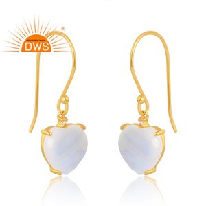 925เงินสเตอร์ลิงต่างหูชุบทอง18K ลายพระจันทร์สีรุ้งและเพชรสังเคราะห์สำหรับเป็นของขวัญสำหรับผู้หญิง - Product Image 3