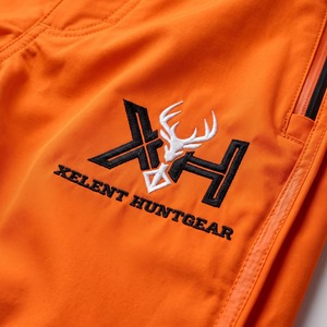 Pantalon de chasse imperméable orange vif 180GSM, fabrication OEM sur mesure, vente en gros - Product Image 4