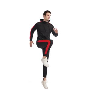 Vente en gros de survêtements de sport 100% polyester de haute qualité tissés dans les deux sens pour hommes avec deux poches - Product Image 1
