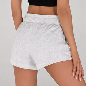 Haute qualité femmes coton Shorts décontracté mode couleur unie respirant Yoga Stretch cordon fermeture en gros personnalisable - Product Image 6