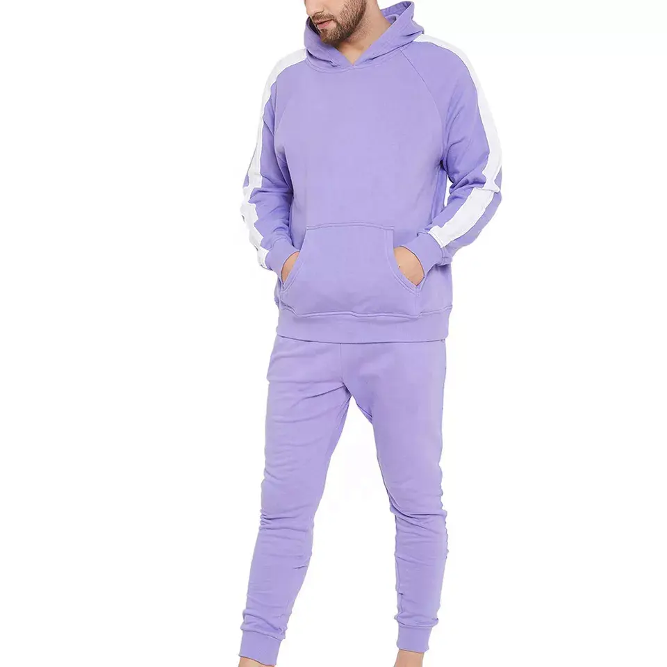 Custom joggers set unique latest design Men Tracksuit for Wholesale Custom Velour Men Tracksuit Plain