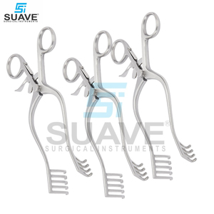 Retractor Weitlaner, Retractor de punta roma redonda de autorretención, instrumentos quirúrgicos veterinarios de SUAVE SURGICAL INSTRUMENTS - Product Image 4