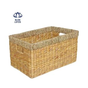Paniers de rangement en jacinthe d'eau rectangulaires écologiques - Product Image 3