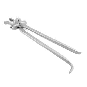 Instrumento veterinario de 12 pulgadas de etiqueta privada, herramienta de herrador recortador de pezuñas de mandíbula curva para remachado de pezuñas de caballos - Product Image 3