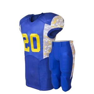 Ensemble complet d'uniformes de football américain avec pantalon en jersey Tissu extensible durable Coupe confortable à séchage rapide conçue pour les joueurs - Product Image 1