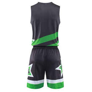 Tissu en polyester de couleur noire Impression sublimée Jersey sans manches Rib-V-Neck Design Vêtements de sport pour jeunes du fabricant COSH - Product Image 4