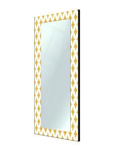 Décoration murale design moderne fait à la main miroir poli bord incrustation d'os et bois MDF pour salon chambre meubles décoratifs - Product Image 5