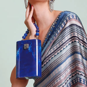 Bolso de mano de resina superventas, bolso elegante hecho a mano para mujer, boda y uso festivo - Product Image 1