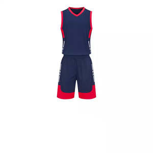 Couleur unie Hommes Femmes Sports Training Wear Basketball Uniformes Ensembles de bonne qualité Basketballs Wear 2 Piece Jersey Shorts Set - Product Image 5