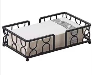 New Design <b>Tissue</b> Stand Unique Napkin <b>Holder</b> New Design Napkin <b>Box</b> Metal Napkin Storage <b>Box</b> for Home and Hotels - Product Image 2