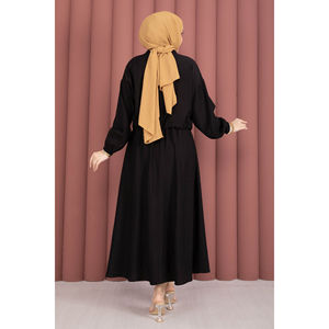 Lady's Sporty Black Crop Jacket and <b>Skirt</b> Set Hooded Sports Wear Two Piece with Elegant Design - Product Image 6