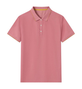 Camiseta de Verano Personalizada OEM, Camiseta de Manga Corta Delgada con Solapa, Camiseta Polo Informal de Color Sólido para Hombre - Product Image 1