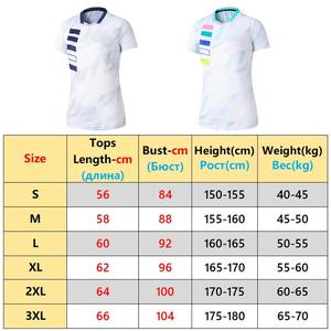 Exercise Training T Women V Neck <b>Badminton</b> 3D Short Sleeves Summer Running Tennis Volleyball Team Yoga Shirts - Product Image 5