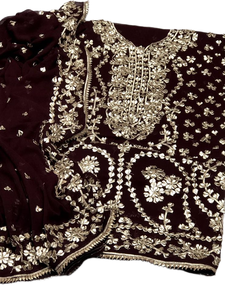 Exclusivo Vestido Festivo Gota Salwar Kameez con Bordado Brillante, Detalles Premium, Material Acrílico para Fiestas - Product Image 2