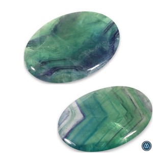 High Quality Carved Rainbow Fluorite <b>Crystal</b> polished Palm Stone Natural Quartz Energy Love Healing Stone Wholesale Available - Product Image 3