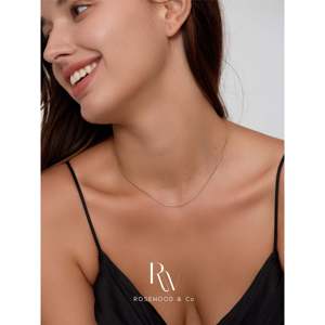 Collana a Catena Figaro Placcata Oro 18k Impermeabile, 0,8mm, Antiossidante, Collane Stratificate alla Moda - Product Image 2