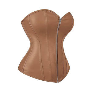 Dernier modèle de corset en cuir quantité minimale de commande bas modèle Service OEM Offre Spéciale Corset en cuir sans manches à prix abordable pour vente en ligne - Product Image 3