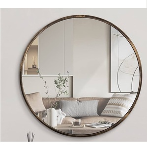 Espejo de Pared Redondo para Dormitorio y Sala de Estar, Marco de Espejo de Metal de Diseño Redondo, al Precio Más Bajo - Product Image 4