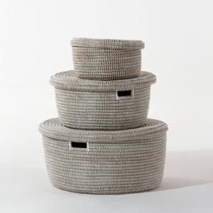 ถังเก็บอาหารภาชนะใส่อาหารถังเก็บหญ้าทะเลตะกร้าหญ้าทะเล - Product Image 2