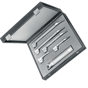 Instruments chirurgicaux manuels en acier pour anesthésie à la fibre optique avec lames Miller, set de laryngoscope médical ORL - Product Image 4