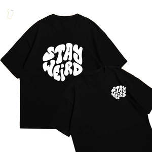 T-shirt confortable d'impression bouffante à manches courtes fabriqué en usine logo personnalisé et taille t-shirt pour hommes - Product Image 4