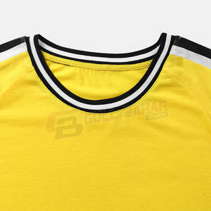 Top vente hommes 100% coton été mode T-Shirt coupe ample col rond t-shirts décontractés motif solide Streetwear haut Style d'été - Product Image 3