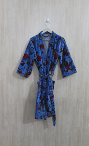 Floral Printed Luxury Velvet Knitted <b>short</b> Winter Autumn Boho Unisex velvet cotton Eco-Friendly Warm Kimono Jacket - Product Image 5