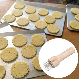 Ablandador de carne de acero inoxidable, clavos de aguja de mazo de carne herramientas de cocina con mango de madera para ablandar carnes bistec pescado - Product Image 6