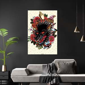 Cardxcore Paper <b>Poster</b> Wolf Design for Wall Usage - Product Image 3