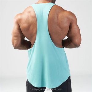 OEM Logo personnalisé Hommes XL Gym Sportswear Été Vintage Singlets Stringer Musculation Fitness Débardeur Bambou Coton Polyester - Product Image 3