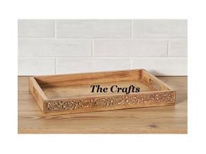 ชุดถาดเสิร์ฟสแตนเลส 2 ใบ รูปทรงต่างๆ ดีไซน์ทันสมัย ถาดใส่อาหาร/ช็อคโกแลต พร้อมหูจับลายทอง - Product Image 6