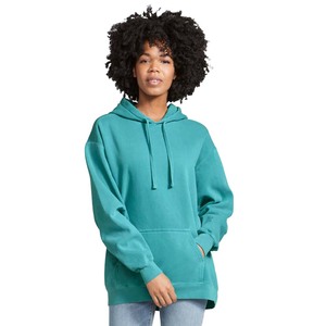 Nuevas sudaderas con capucha de rizo de algodón para mujer, sudaderas con capucha de gran tamaño verde para mujer, Tops sólidos informales para mujer, jersey de primavera - Product Image 5