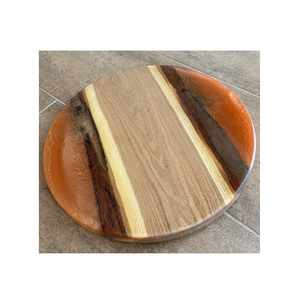 Madera y resina negro Lazy Susan Organizador Cocina Tocadiscos para gabinete forma redonda y al mejor precio - Product Image 4