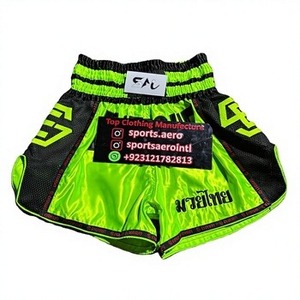 กางเกงมวยไทยคุณภาพสูงสำหรับผู้ชาย ระบายอากาศได้ดี เหมาะสำหรับฝึกซ้อมศิลปะการต่อสู้ สีดำ กางเกงฝึกซ้อมแบบไทย - Product Image 1