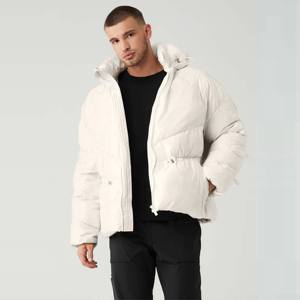 Chaqueta acolchada ligera para hombre con capucha, abrigo de invierno resistente al agua y aislado para deportes al aire libre, ropa informal - Product Image 5